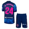 Conjunto (Camiseta+Pantalón Corto) Atlético Madrid Le Normand 24 Tercera Equipación 2024-25 - Niño